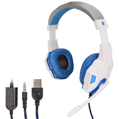 SOYTO SY830MV Game Headsets Adjustable Volume Support Mic Mute USB Headsets with 3.5mm Microphone for PS4 PC