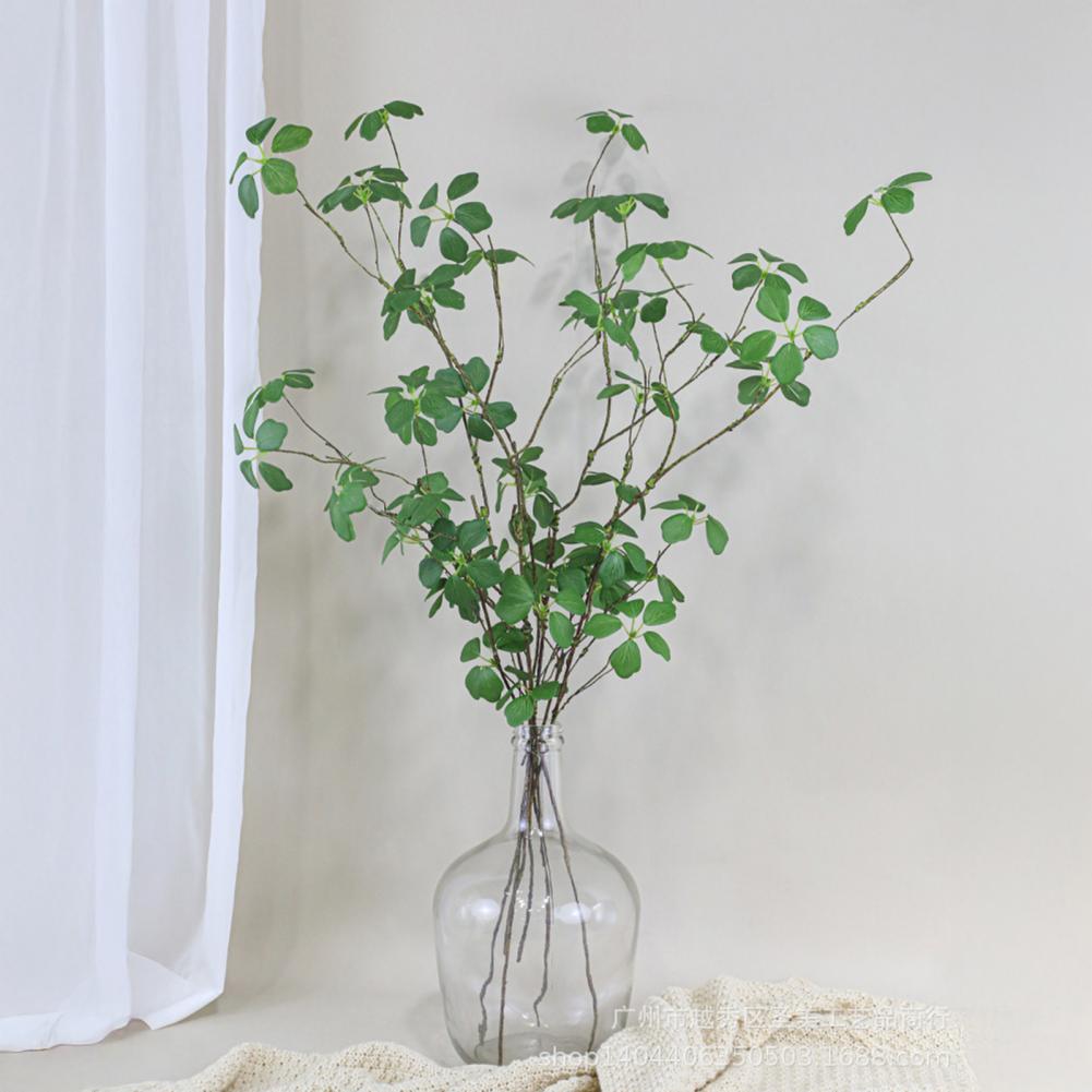 Paper Wrapped Stems Greenery Artificial Green Plants Uv Resistant Faux Greenery Realistic Decorative Fake Leaves Chinese Style