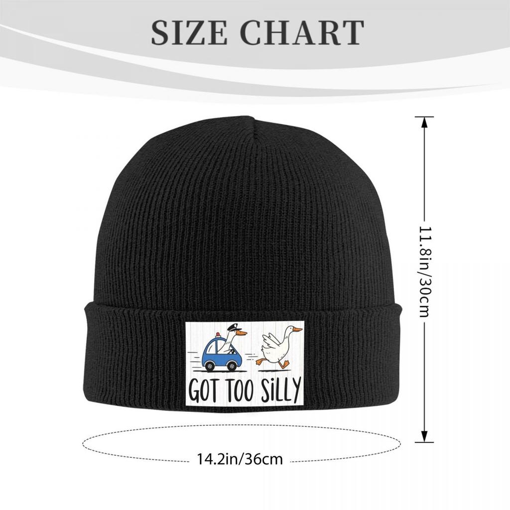 Got Too Silly Goose Funny Warm Knitted Cap Winter Knit Bonnet Hat Skullies Beanies Hip Hop Caps for Unisex