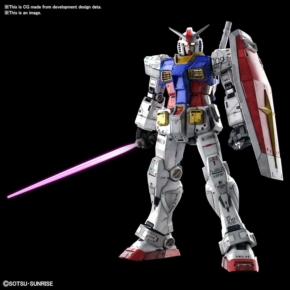 PG Unleashed Gundam RX-78-2 1/60 Scale Color-Coded Plastic Model Kit