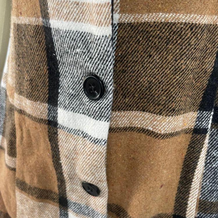 Women Checked Vest Sleeveless Single Breasted Cardigan Turn Down Collar Sizes S-XL Spring Autumn