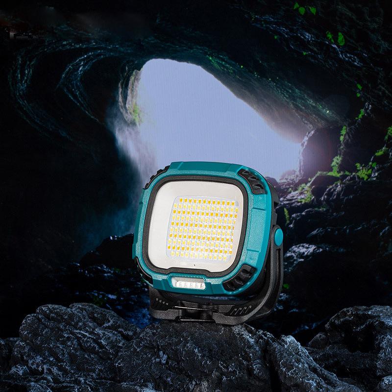 Rechargeable Cob Work Camping Light With Built-In Battery - Led Strong Magnet Tent Light And Flood Flashlight For Outdoor Advent
