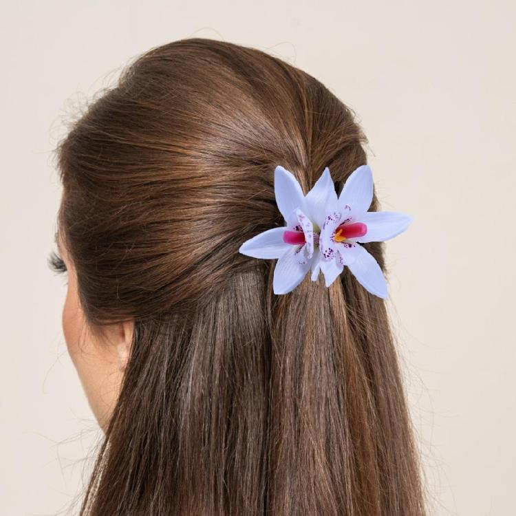 Flower Hairclip Cymbidium Hair Clip Side Hairpin Women Hair Styling Accessories Female Headwear Girl Hair Decors