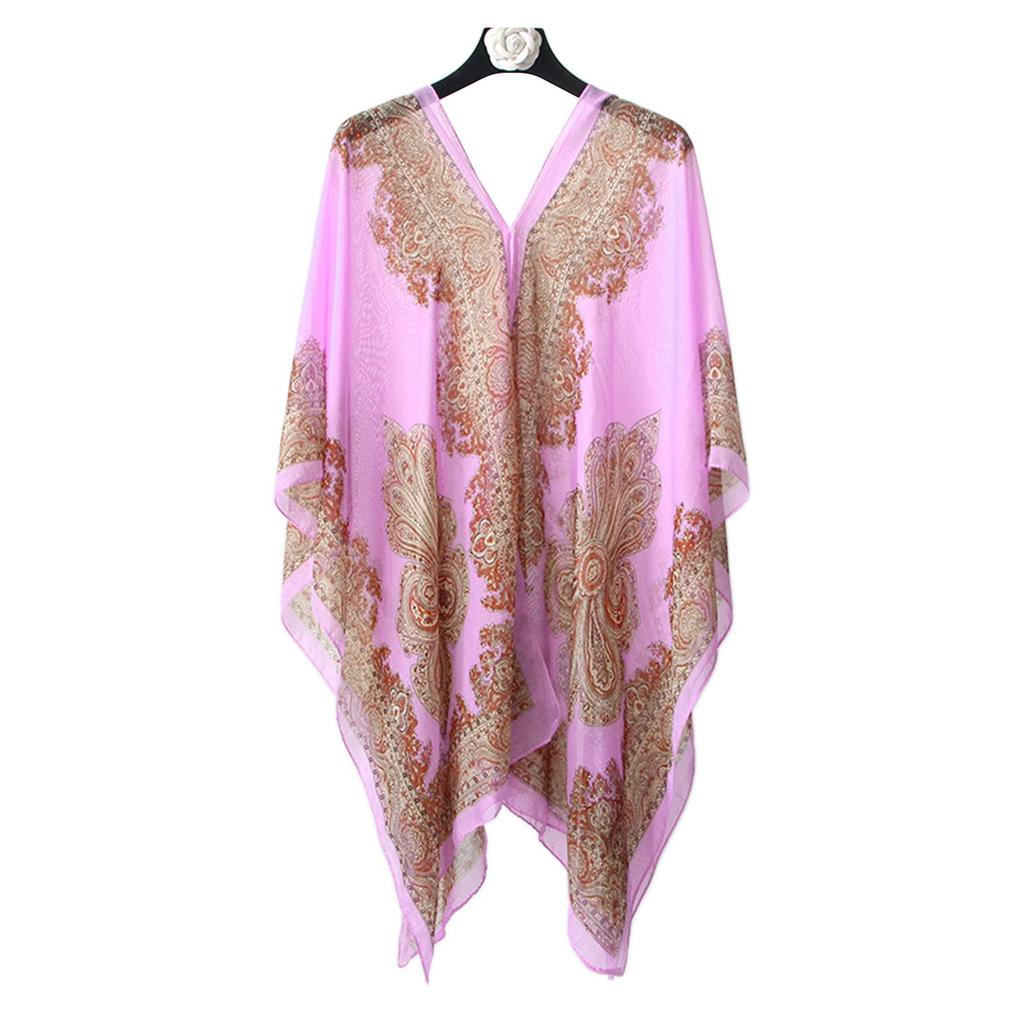 Fashion Women Chiffon Magic Shawl Beach Sunscreen Super Shawl Versatile N9M8