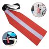 2 Bright Red  Warning Flags with Reflective for Boats  and Outdoor
