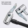 Portable Car Tire Inflator Pump Handle with Fast Inflation Adapter Chuck