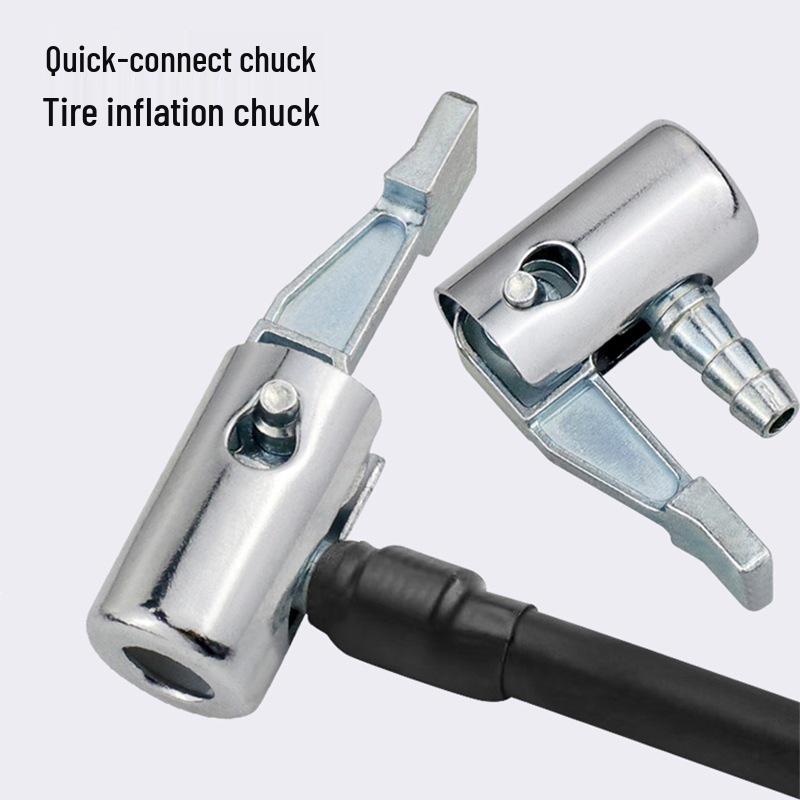 Portable Car Tire Inflator Pump Handle with Fast Inflation Adapter Chuck