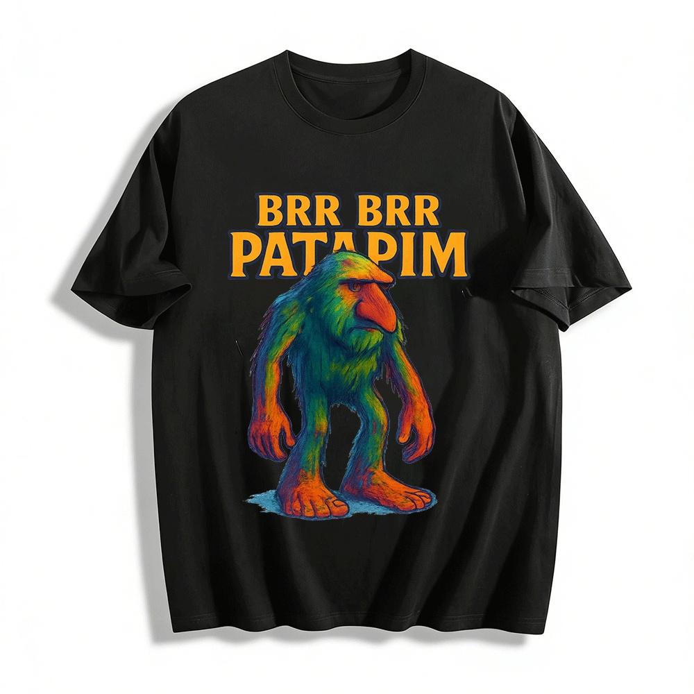 Brr Brr Patapim Funny Bigfoot Graphic Casual T-Shirt Pure cotton T-shirt XXS
