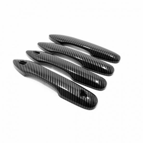 For - Toyota Corolla Carbon Fiber Style Car door Handle Cover Trim 8pcs