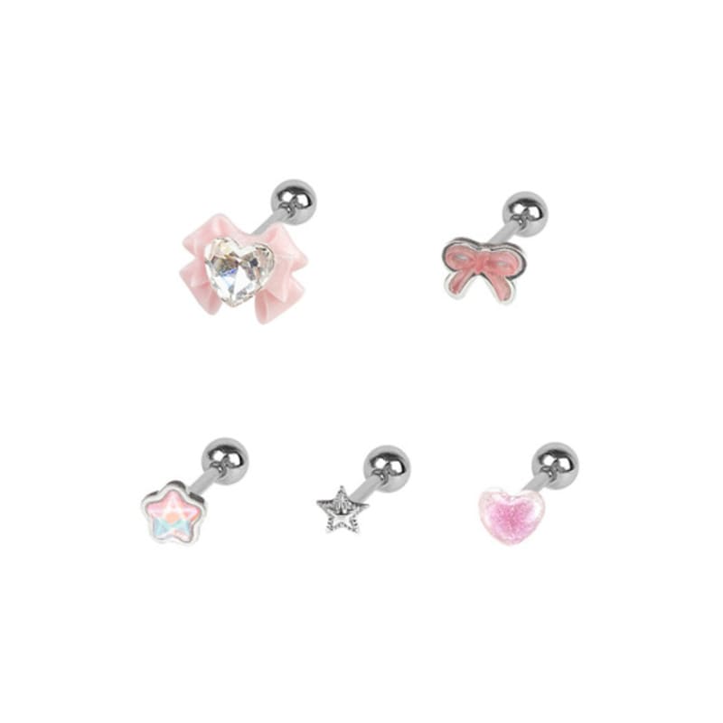 VVV [SET] Dear Princess Ribbon Piercing