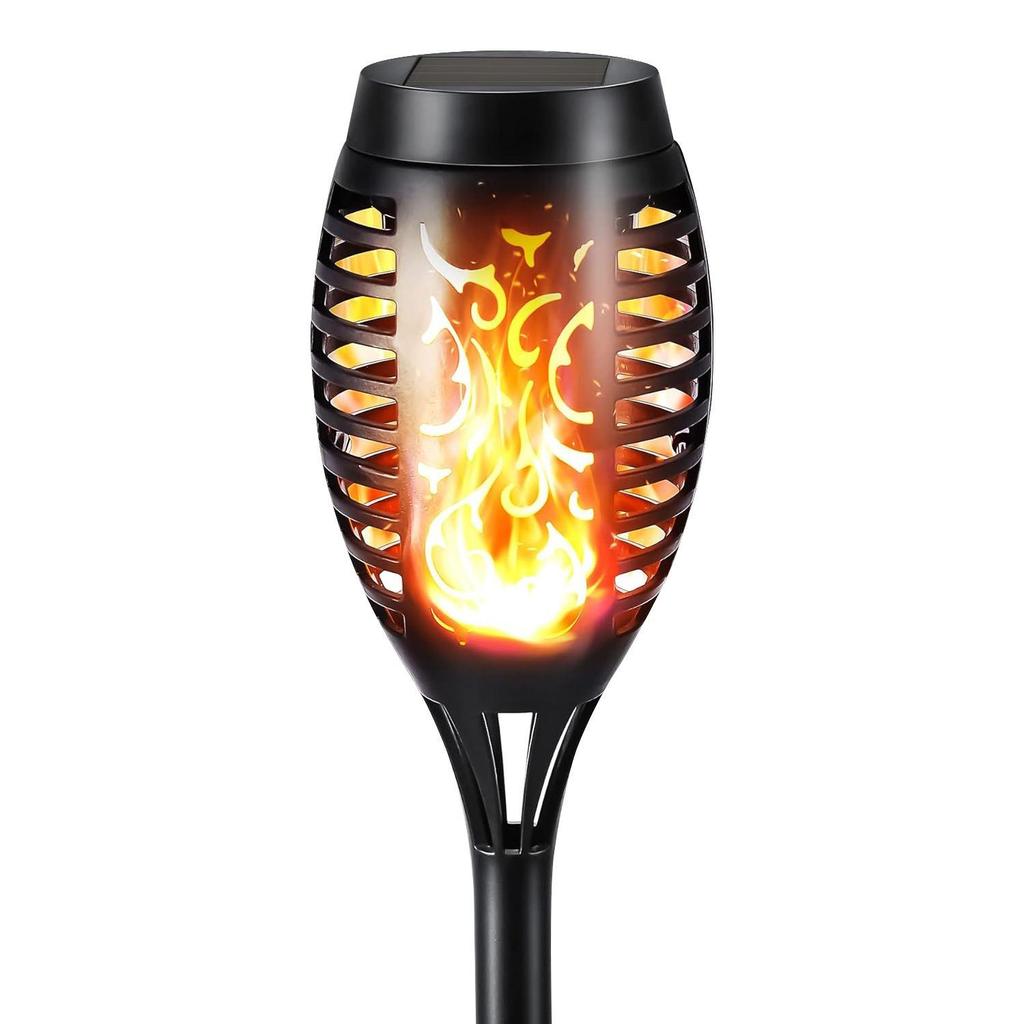 Solar Flame Landscape Torch: Waterproof Outdoor Stake Light for Garden, Villa, and Courtyard.