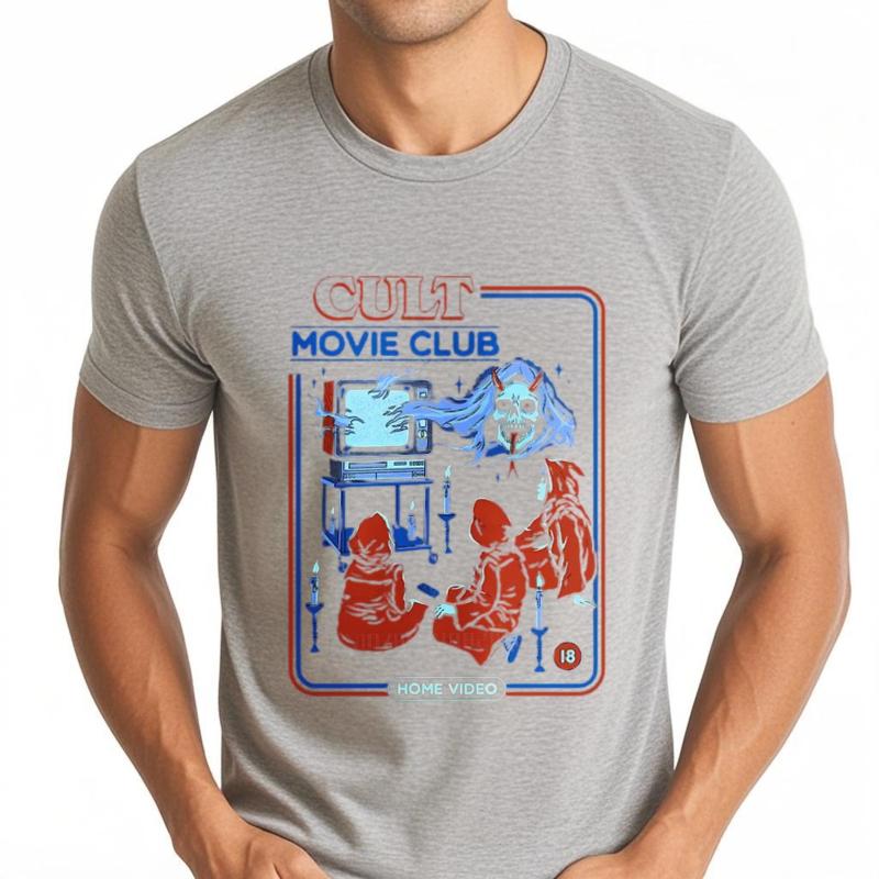 Cotton Summer For Her Tshirt Cult Movie Club Home Video Short Sleeve Printed O Neck Teeshirt Men Cotton Tshirt Fashion Tops