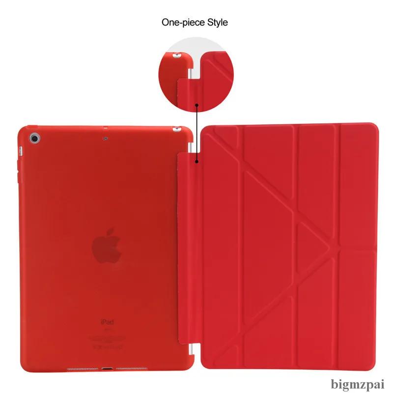 For iPad air 1 2 Cases ipad 10.2 Silicone Soft Back Ultra Slim Smart Cover Case for iPad 9.7 5/6th For ipad mini 1 2 3 6 Coque
