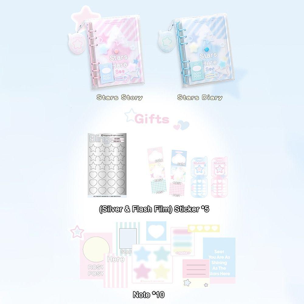 PVC Notebook Loose Leaf Envelope Ledger Fashion Diary Book  School Office Supplies