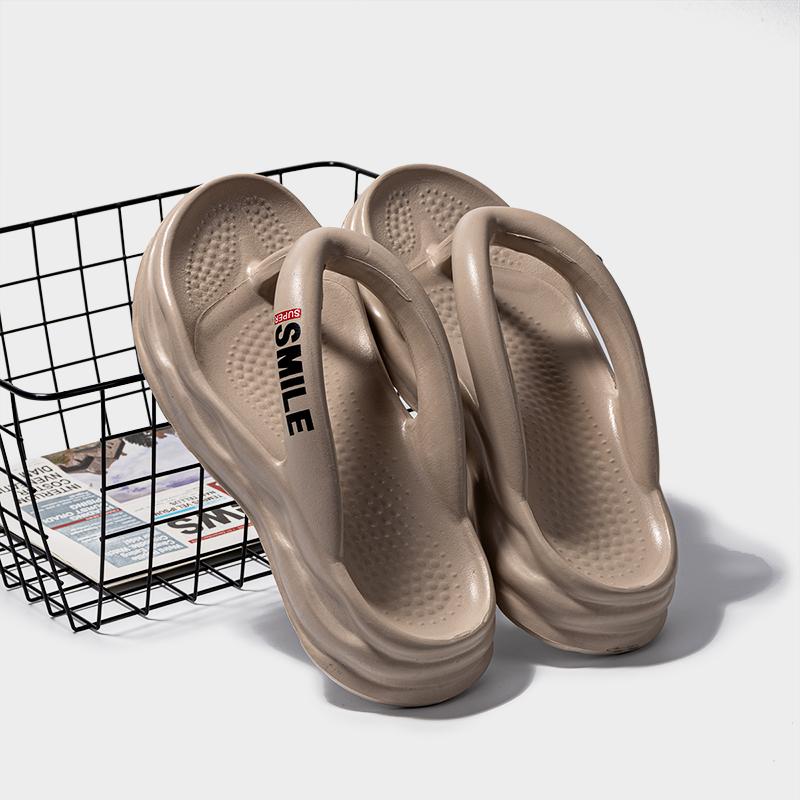 Flip Flops Sandals Soft and Comfortable Wear-resistant Shoes for Men Non-slip Shoes Thick Bottom Men's Slippers Ventilate Unisex