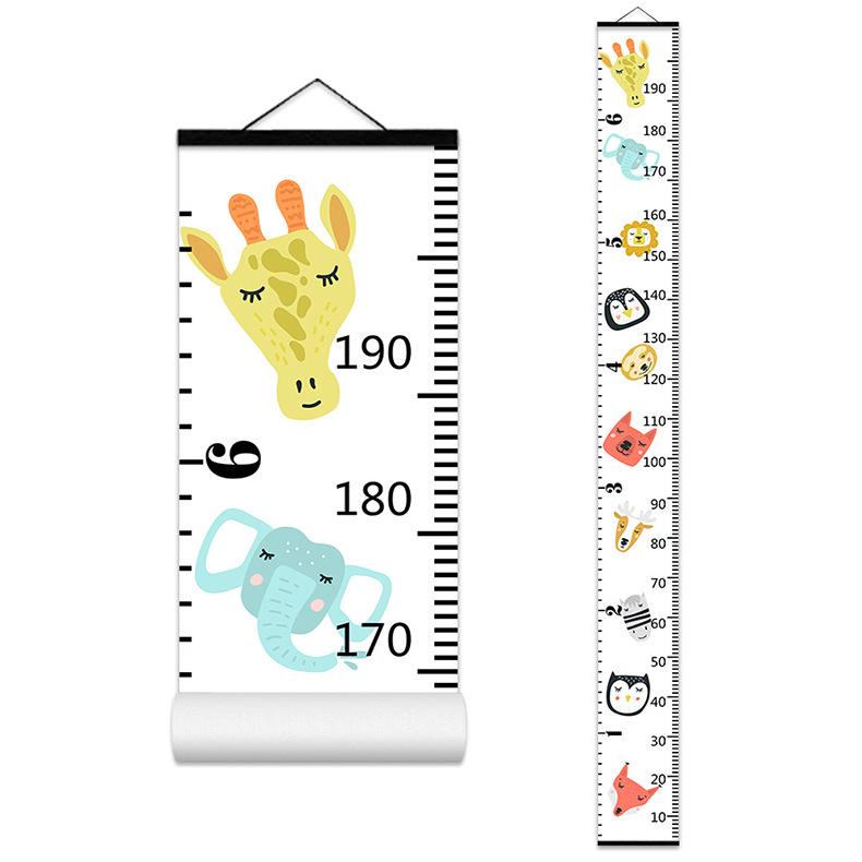 Nordic Style Children's Height Chart - Decorative Wall Hanging Measuring Sticker