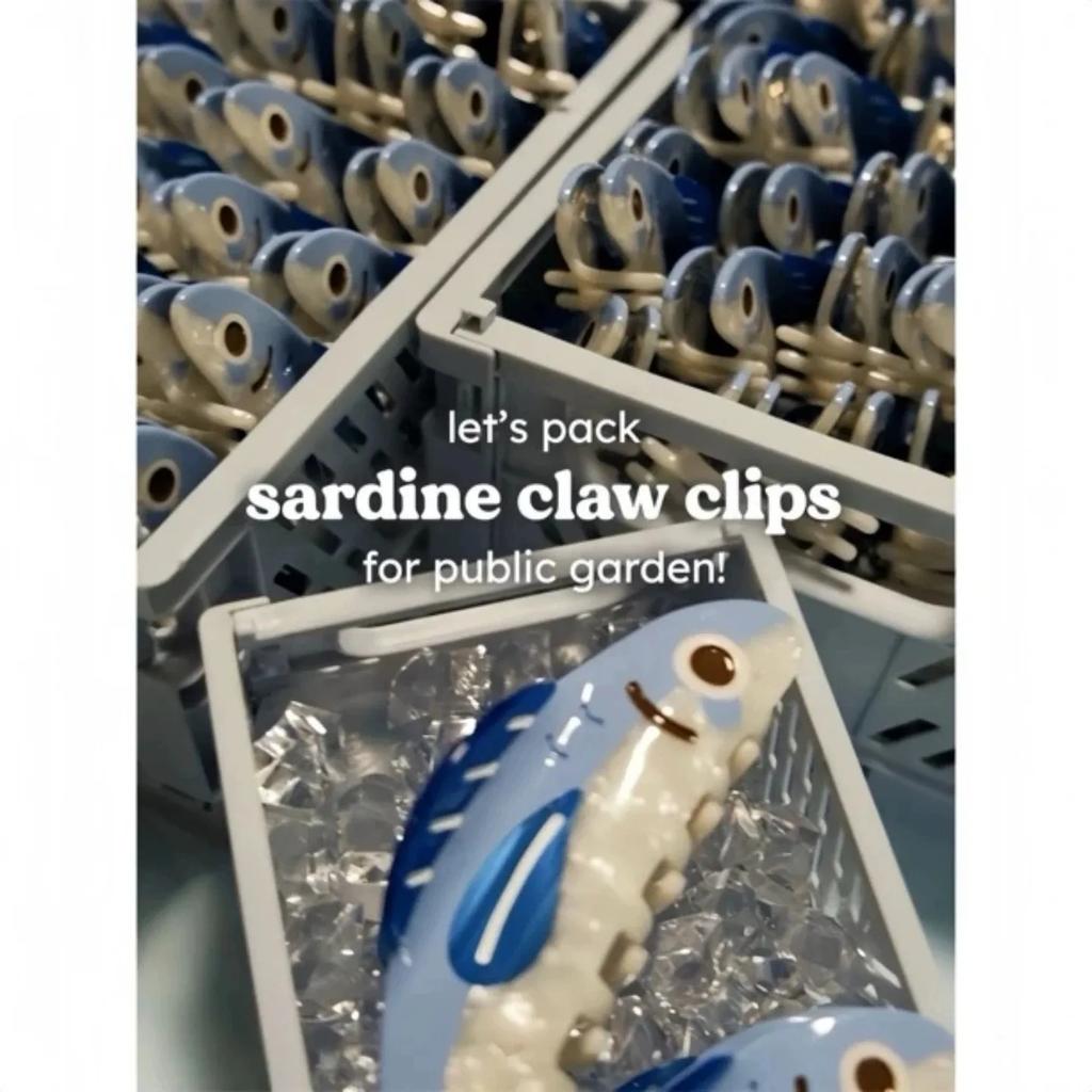 1Pcs Creative Ocean Sardine Hair Clip Cute Shark Texture Ponytail Holder Female Hair Ornament Clip