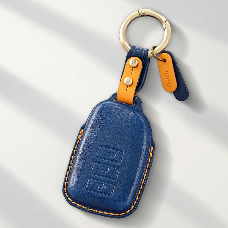 Genuine Leather Protector for Old Toyota Highlander Land Cruiser Lexus Key Case Cover Fob