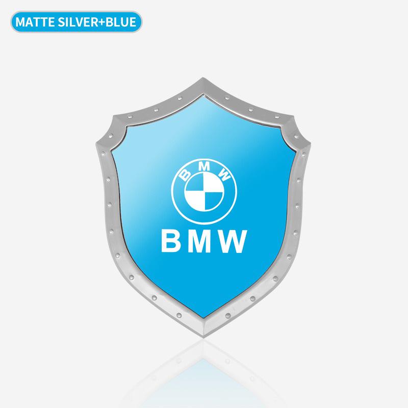 ZFAL7 3D Decal Motorcycle Sticker Stainless Steel Car Creative Styling Decoration Sticker For BMW M F10 F20 E92 E93 X1 E43 E53 E63 E84