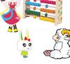 Wooden Colorful Number Abacus: Educational Toy for Kids, Ten-Row Arithmetic Learning Aid