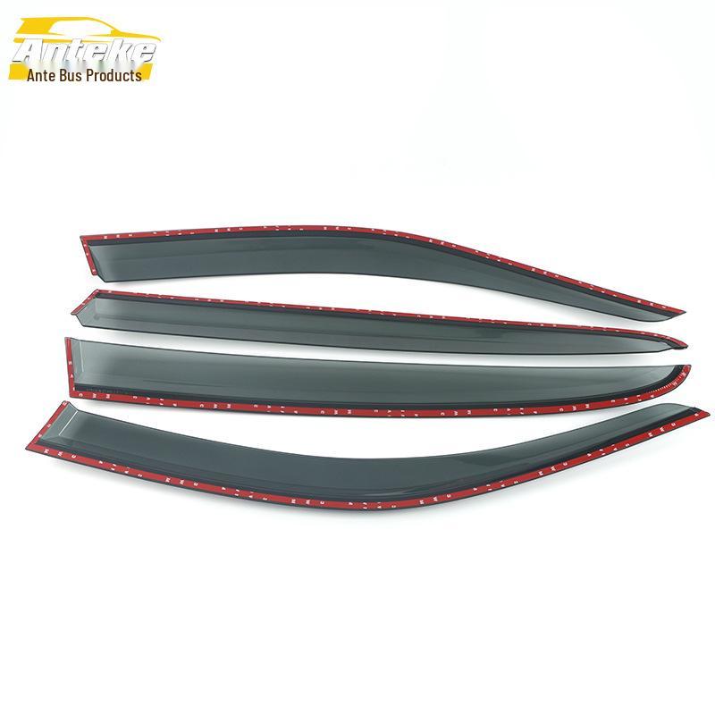 Qoros 5 Rain Guards: 3D Stainless Steel Bright Strips and Decorative Exterior Accessories
