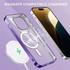 Protective Case - BOOLING - for iPhone 16 Pro Max - Purple Silicone - Glossy Contour - 2 Tempered Glasses