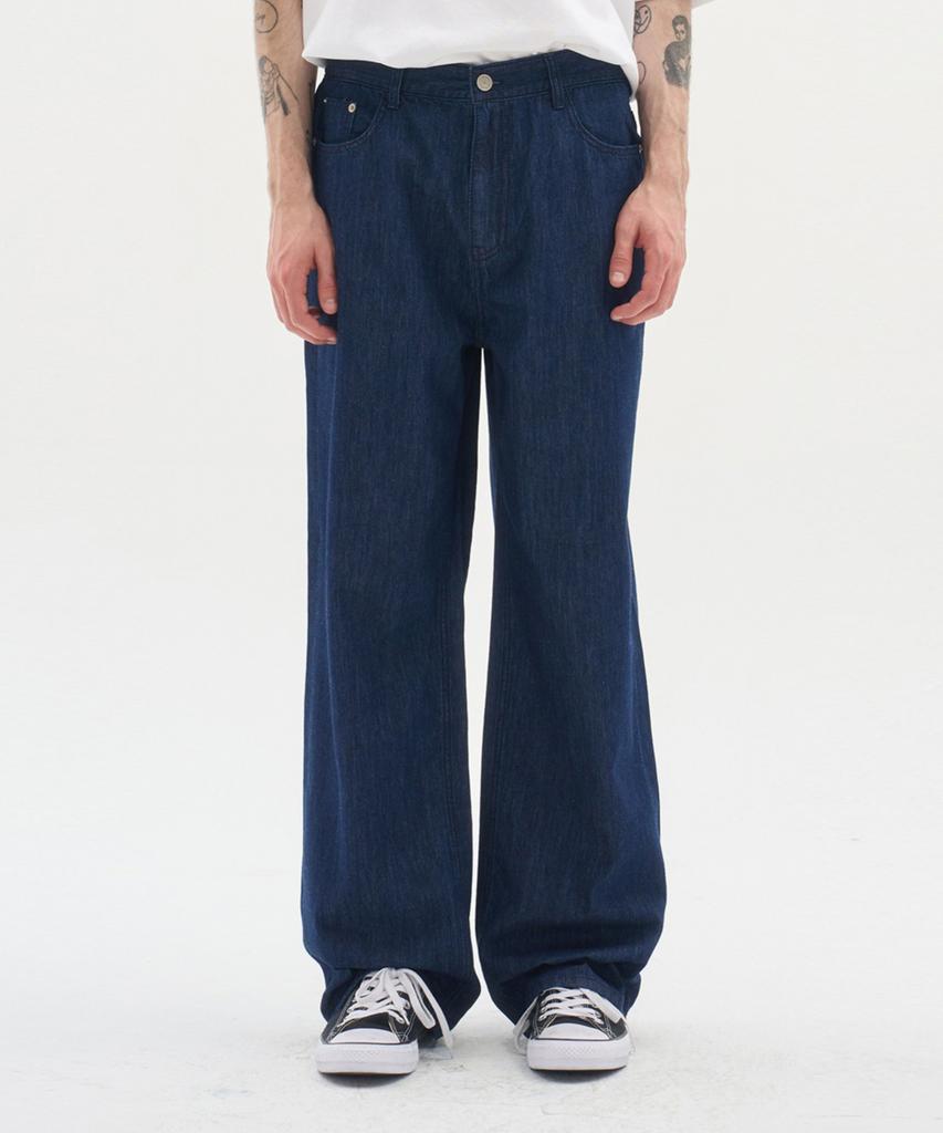 BLOND9 Summer Wide Denim Pants_Dark Indigo