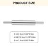Stainless Steel Roller With Ergonomic Handle Rolling Pin For Dough Kneading Cakes Cookie Bread Baking Accessory