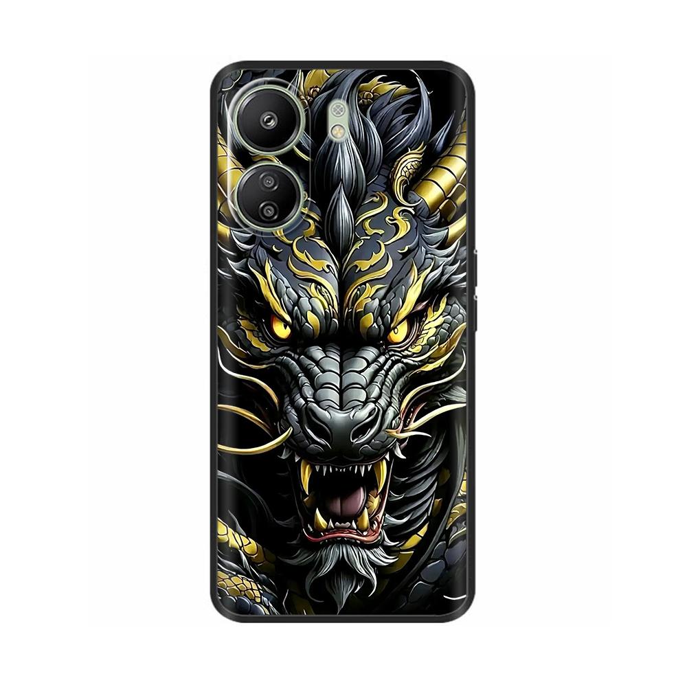 Pour Coque Poco C65 Housse en Silicone Pour Xiaomi POCO C 65 4G Coque Cœur Papillon Protection Complète Housse de Téléphone en Silicone Liquide Souple