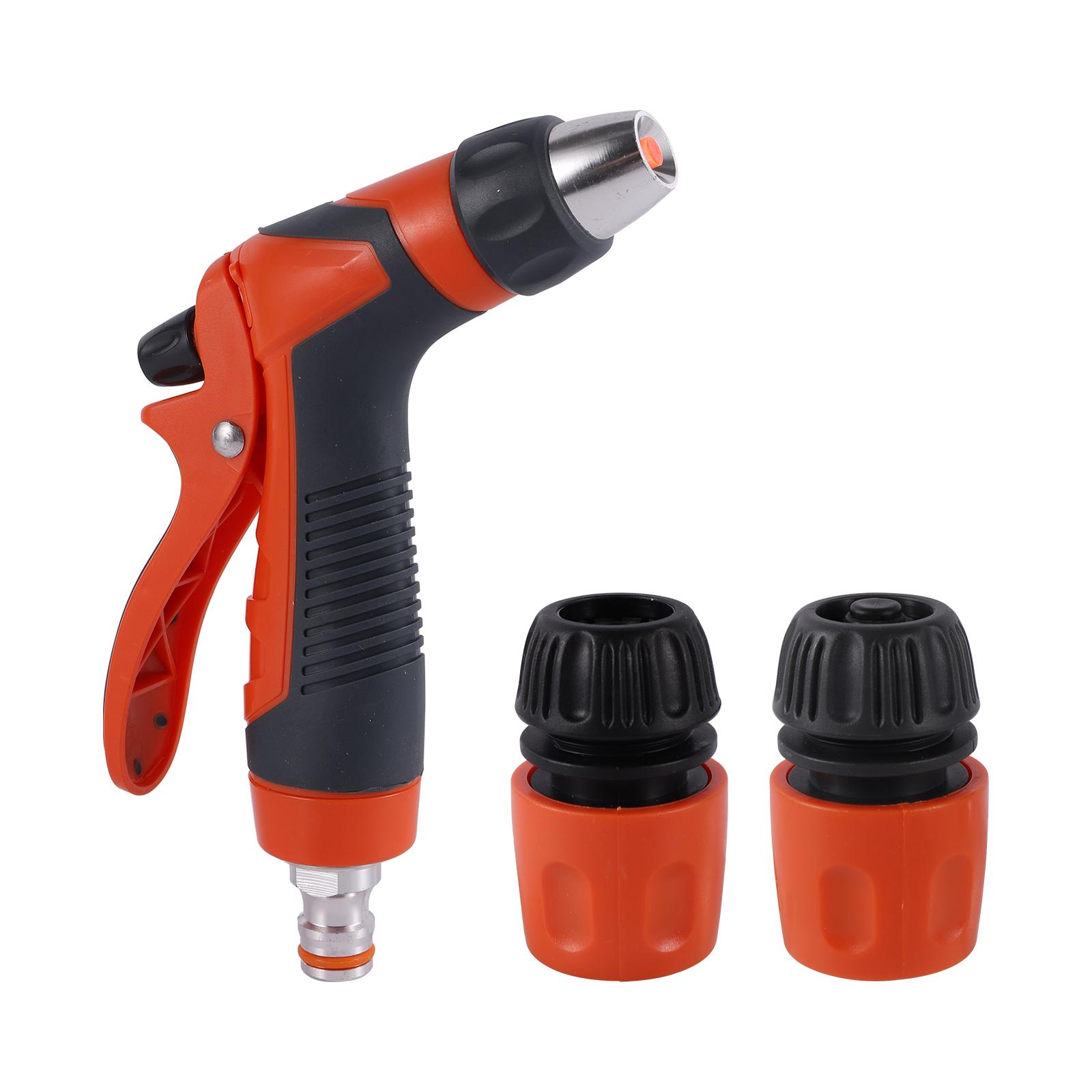 

Garden Irrigation Water Gun with Quick Connector Flower Plants Flower Bed Lawn Watering Sprinkler Car Washing Cleaning Spray Gun