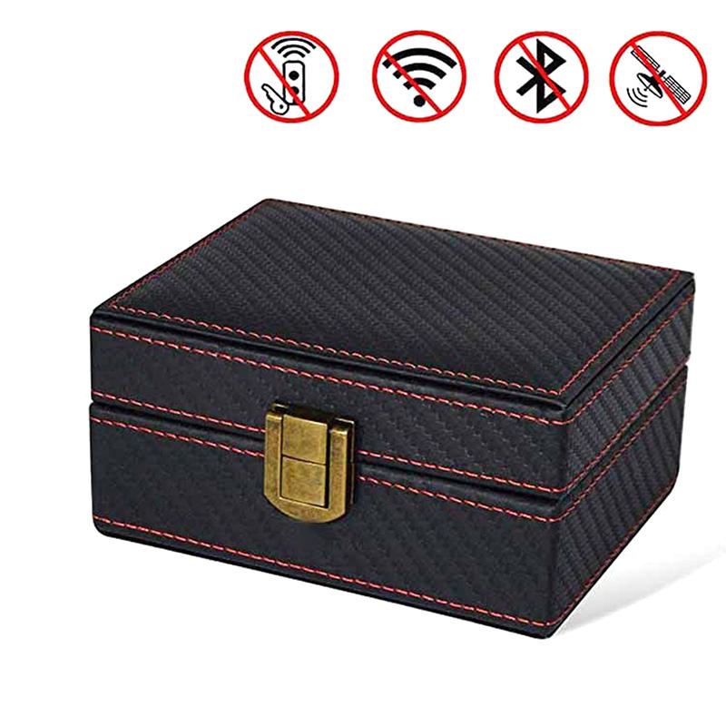 1Pc Mobile Phone Box Car Keyless Signal Blocker Anti-Theft Faraday Box Key Fob Protector Radiation-Proof Safety