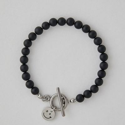 BICYCLE TROPHY Pickman Daily Surgical Steel Bracelet 05 (6mm Matte Onyx)