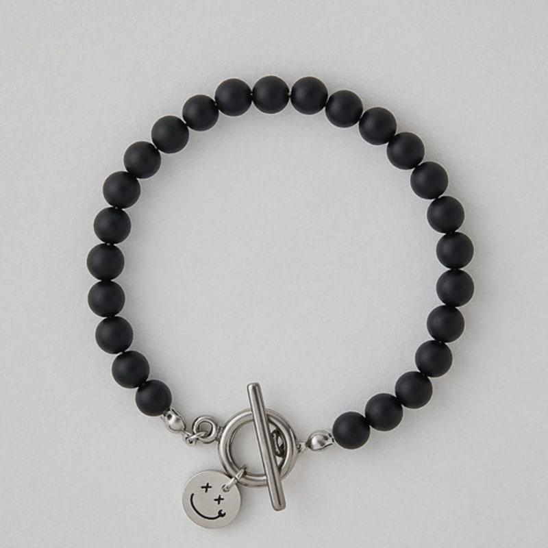 

BICYCLE TROPHY Pickman Daily Surgical Steel Bracelet 05 (6mm Matte Onyx) 14.5cm