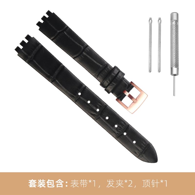 New Black Red white pink blue brown Watchband For SWATCH Genuine leather Watch band 12mm cowhide Wrist strap accessories women