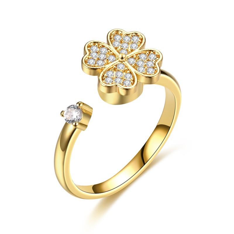 Fidget Spinner Ring for Women, Minimalist Fashion Rotatable Ring, INS Trend Light Luxury Cool Style Jewelry
