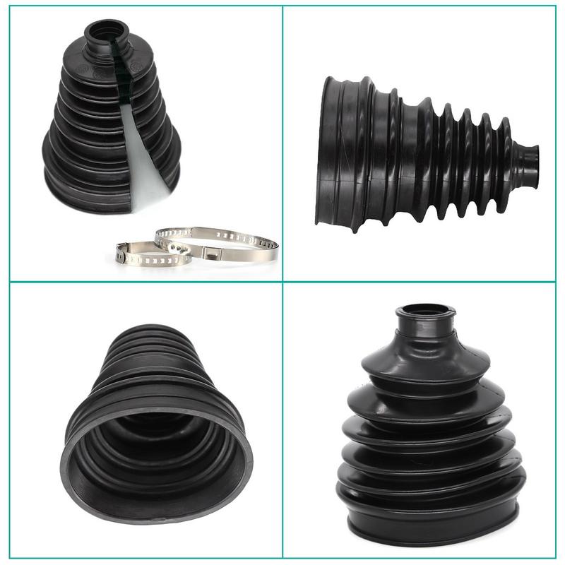 Inner Axles CV Joint Boot Kit Dust Cover Shaft Ball Head Round Clamp ForSkoda ForVolkswagen Bora Rubber Car CV Joint Boot Parts