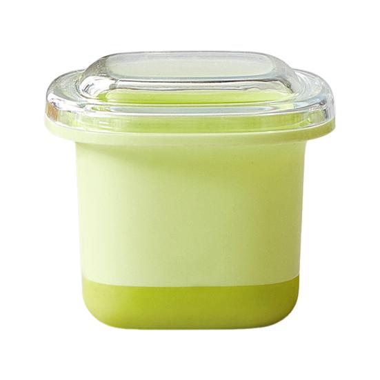 

Форма для льда Силиконовый льдогенератор с крышкой для еды, соков, напитков, без BPA, легкосъемные детские блоки, контейнеры для хранения в морозильной камере Square зелёный