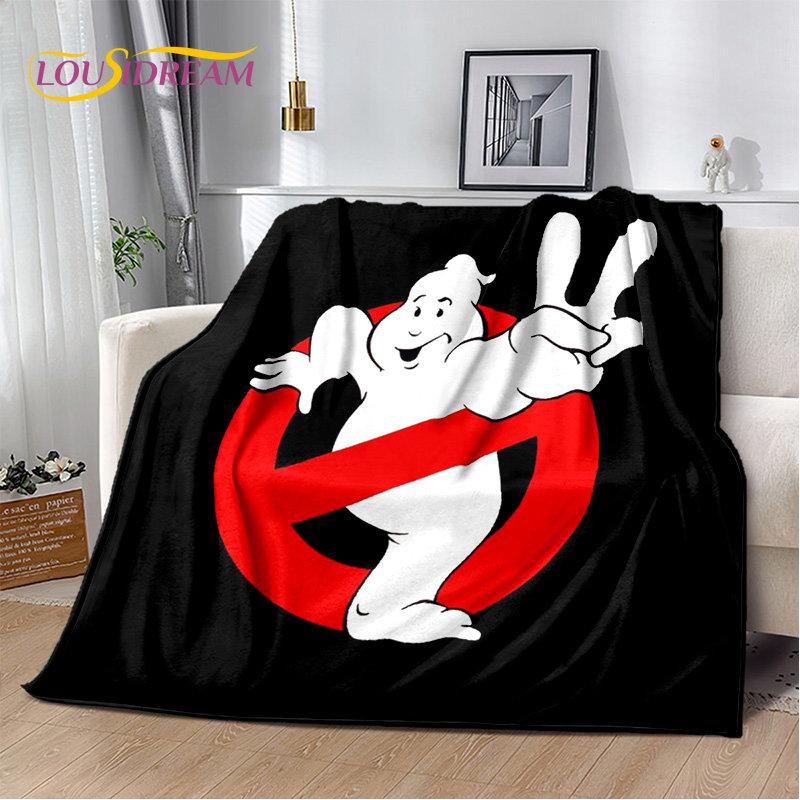 Cartoon G-Ghostbusters Movie Plush Blanket,Flannel Blanket Throw Blanket for Living Room Bedroom Bed Sofa Picnic Leisure Napping