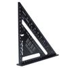 Triangle Ruler 7in Carpenter Square Aluminum Portable Woodworking Measuring Tool for DIY