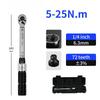 1/2" 3/8" 1/4" 72 ±3% High Precision Professional Bicycle Car Repair Tools Portable Torque Wrench Teeth Ratchet
