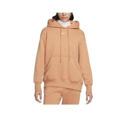 Nike Спортивная толстовка однотонная с логотипом, свободного кроя, для женщин S