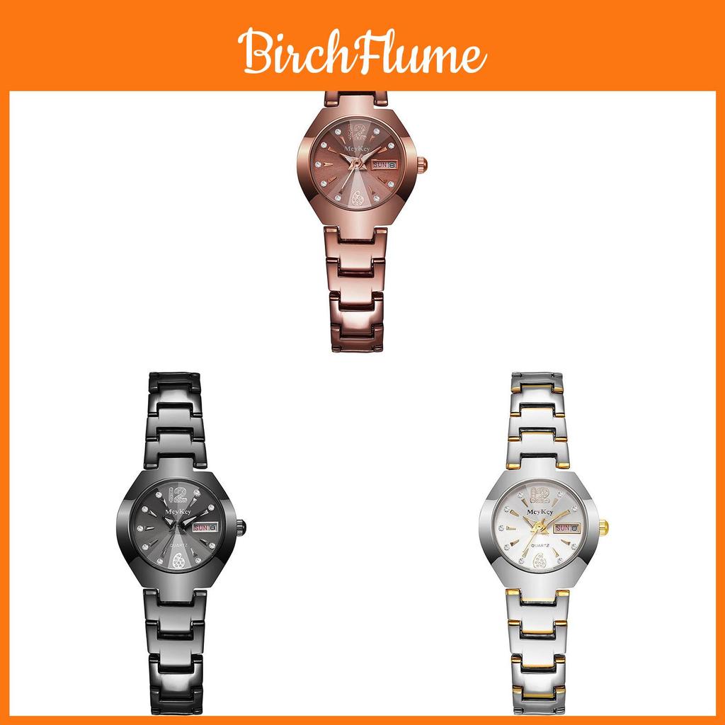 Tungsten Steel Mens Quartz Watch With Calendar Waterproof For Business Use