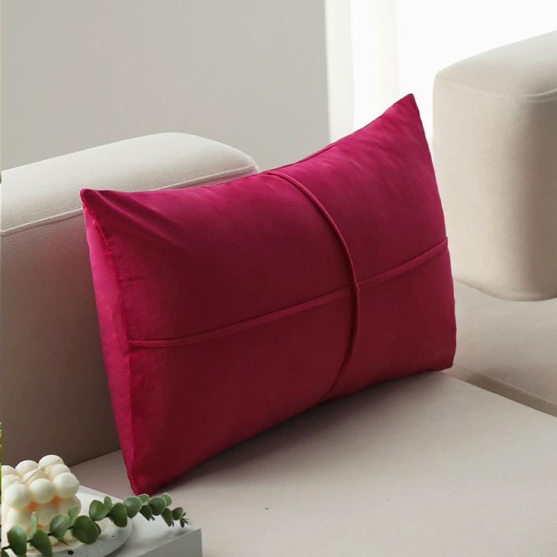 

Cross Pattern Pillow Cover Living Room Sofa Cushion Cover Light Luxury Velvet Bedroom Bed Pillow Backrest [Pillowcase only]