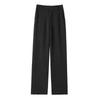 Women's High-Waist Black Wide-Leg Pants - 2024 Spring/Summer Collection