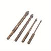 7Pcs Step Drill Bit Saw Umbrella Chamfer Bit Straight Titanium Milling Cutter 4-12/20mm 3 6 8 Mm Woodwork Metal Hole Cone Drill