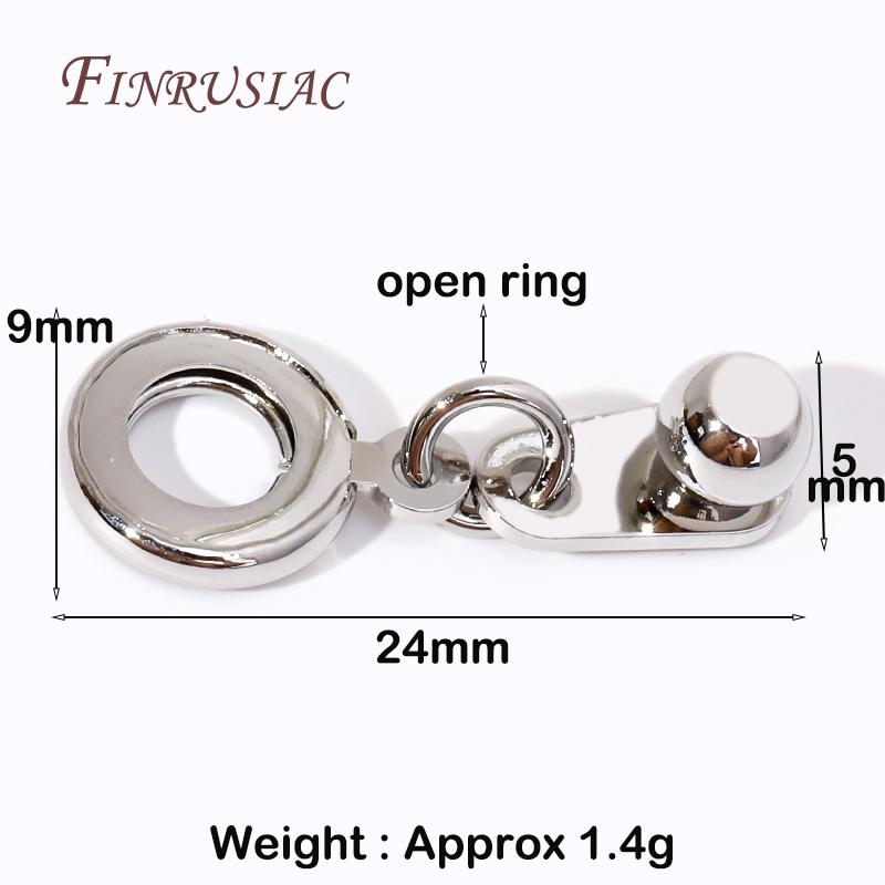 Jewellery Connecting Clasps 18K Gold Plated Snap Clasp For Bracelet Jewelry Making Supplies DIY Accessories Necklaces Connectors