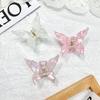 Super Fee Neue Farbe Imitation Essigsäure Schmetterling Süße Haarspange Haarklammer Shark Clip Süßer Hinterkopf Sanfte Pferdeschwanz-Klammer