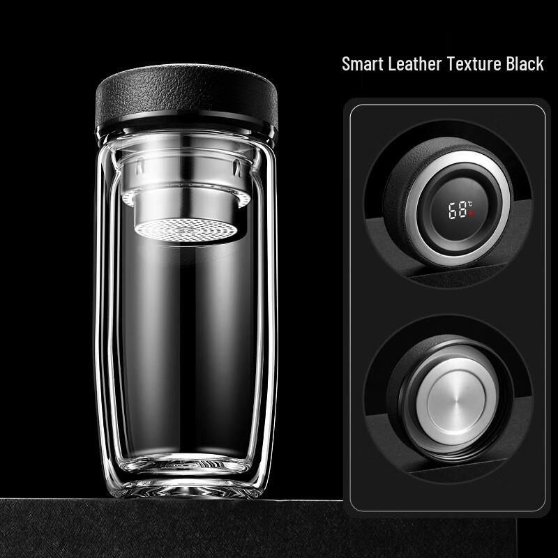 Qianxing Smart Temperature Double-Layer Glass Tea Cup