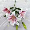 67cm Fake Lily Bouquet 2 Heads Wedding Bridal Bouquet Artificial Lily Flower  Living Room Decor