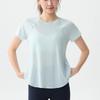 Womens Quick-Dry Loose Yoga Top With Mesh Back Breathable Short Sleeve Fitness Shirt 2026